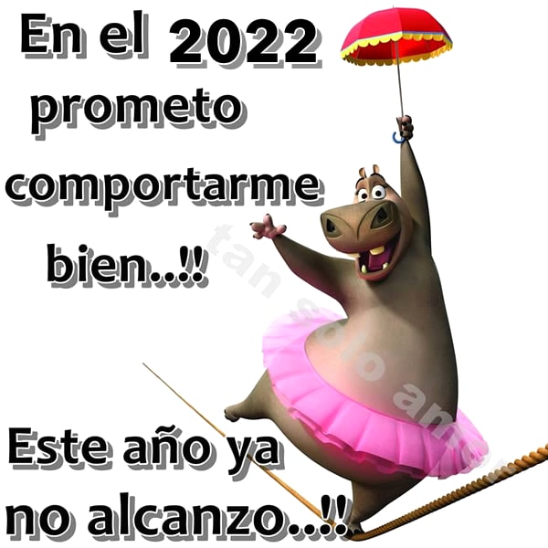 En el 2022 prometo comportarme bien!!...