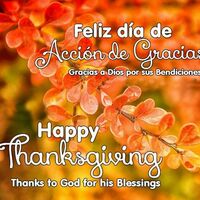 Feliz día de Acción de Gracias, Happy Thanksgiving