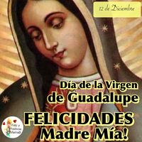 Día de la Virgen de Guadalupe. Felicidades Madre Mía!