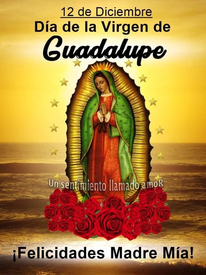 12 de Diciembre - Día de la Virgen de Guadalupe. ¡Felicidades Madre...